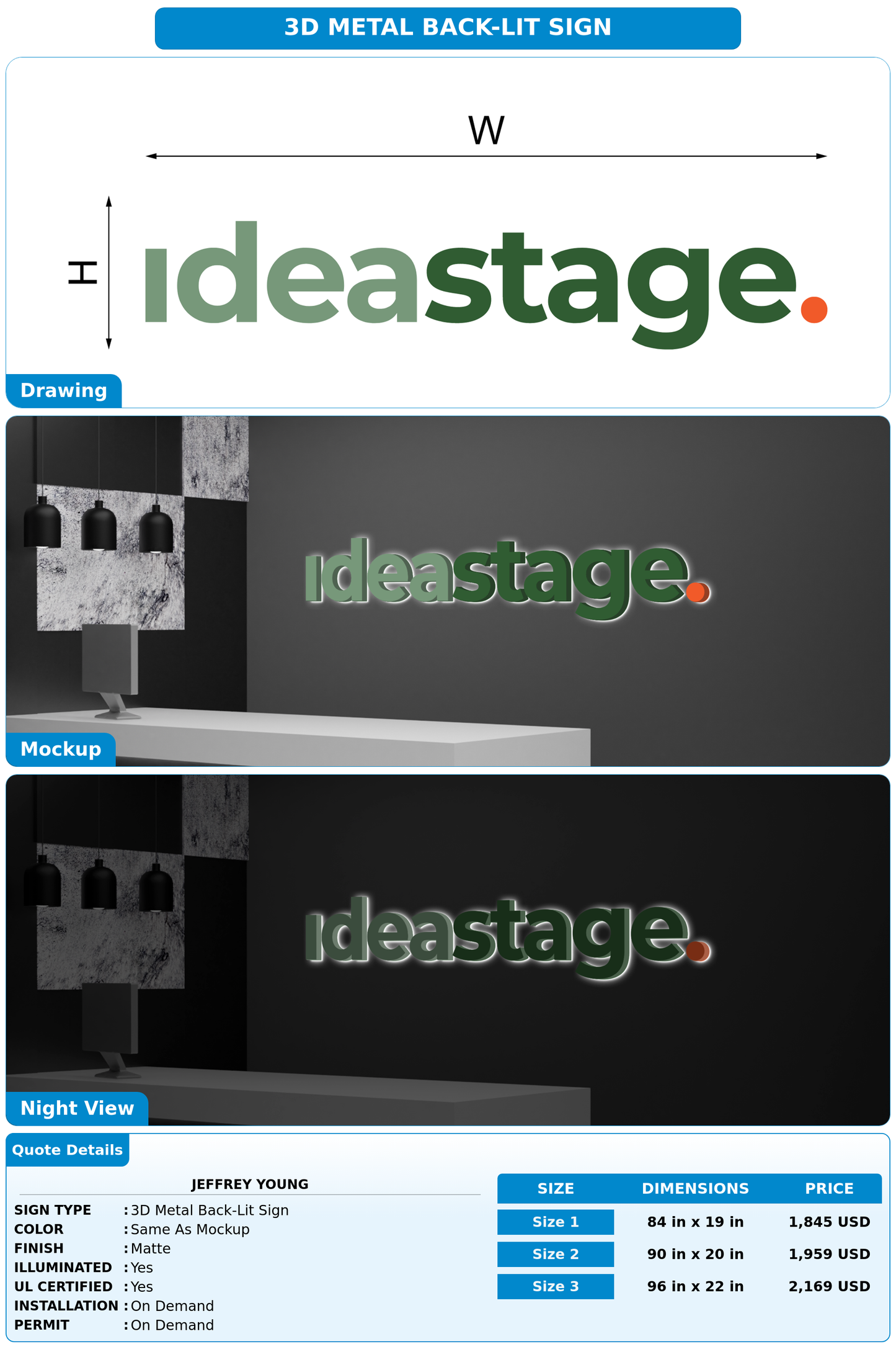 CUSTOM MOCKUP SIGN FOR Jeffrey Young