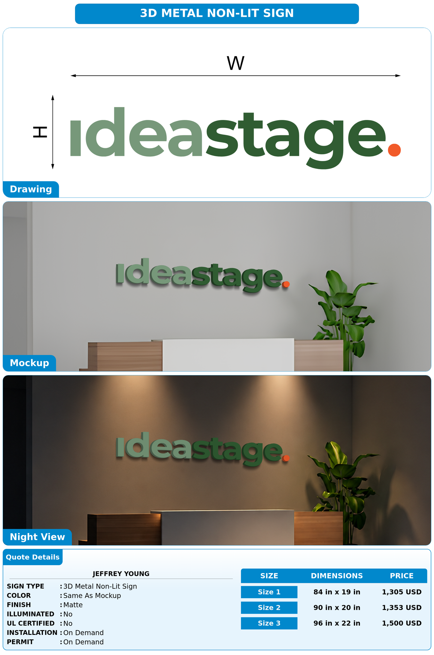 CUSTOM MOCKUP SIGN FOR Jeffrey Young