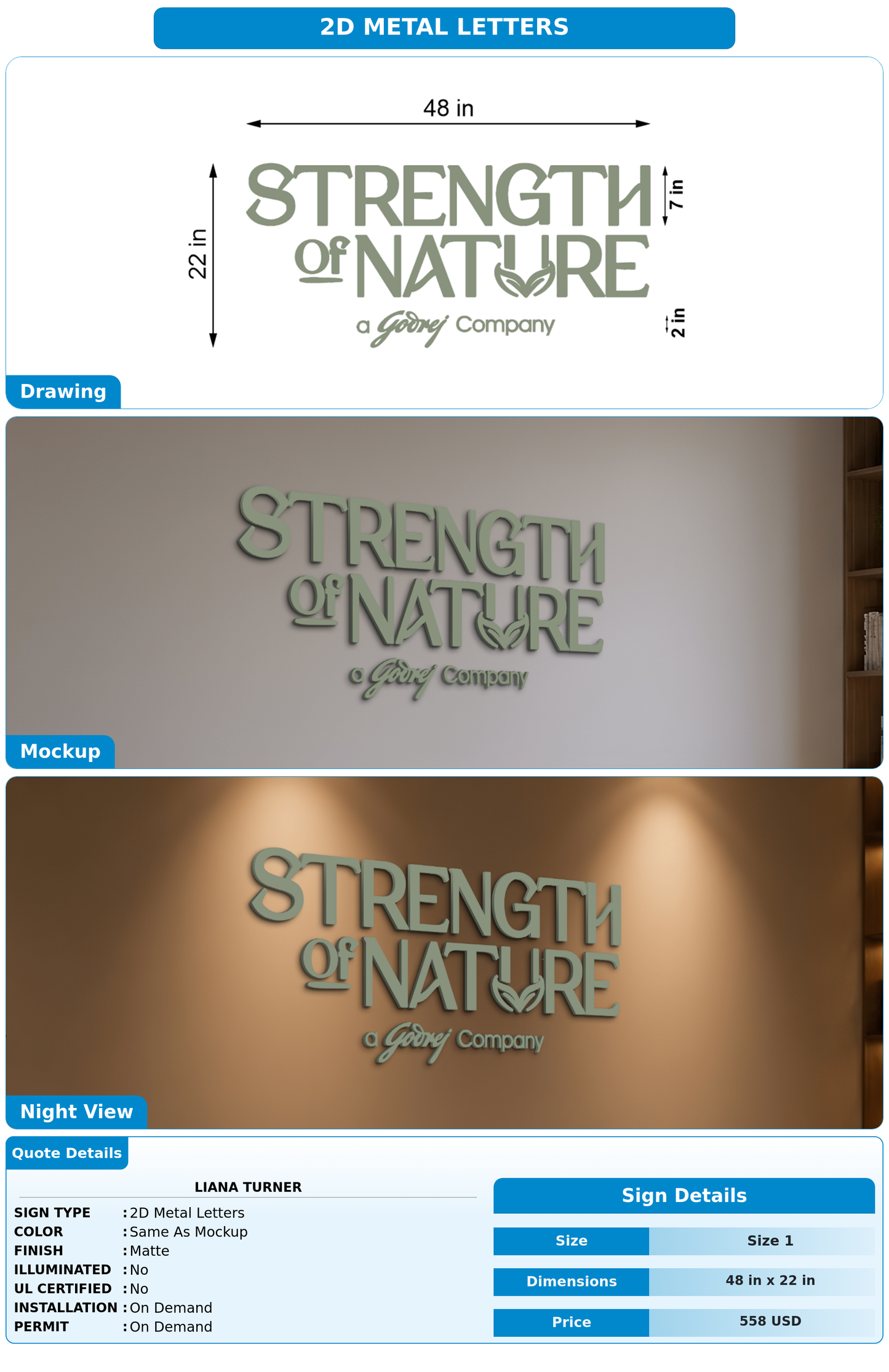CUSTOM MOCKUP SIGN FOR Liana Turner