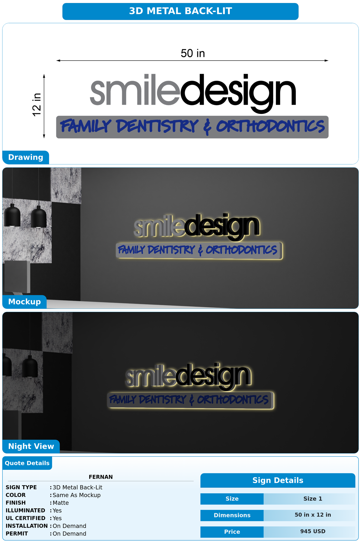 CUSTOM MOCKUP SIGN FOR Fernan