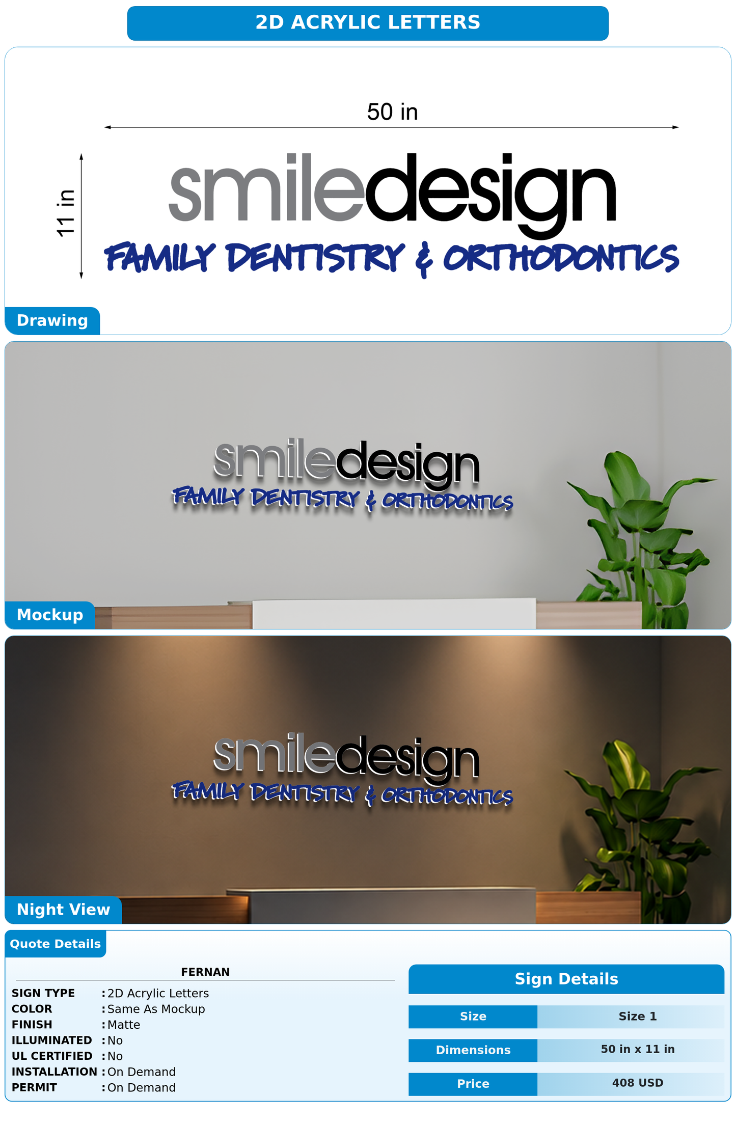 CUSTOM MOCKUP SIGN FOR Fernan