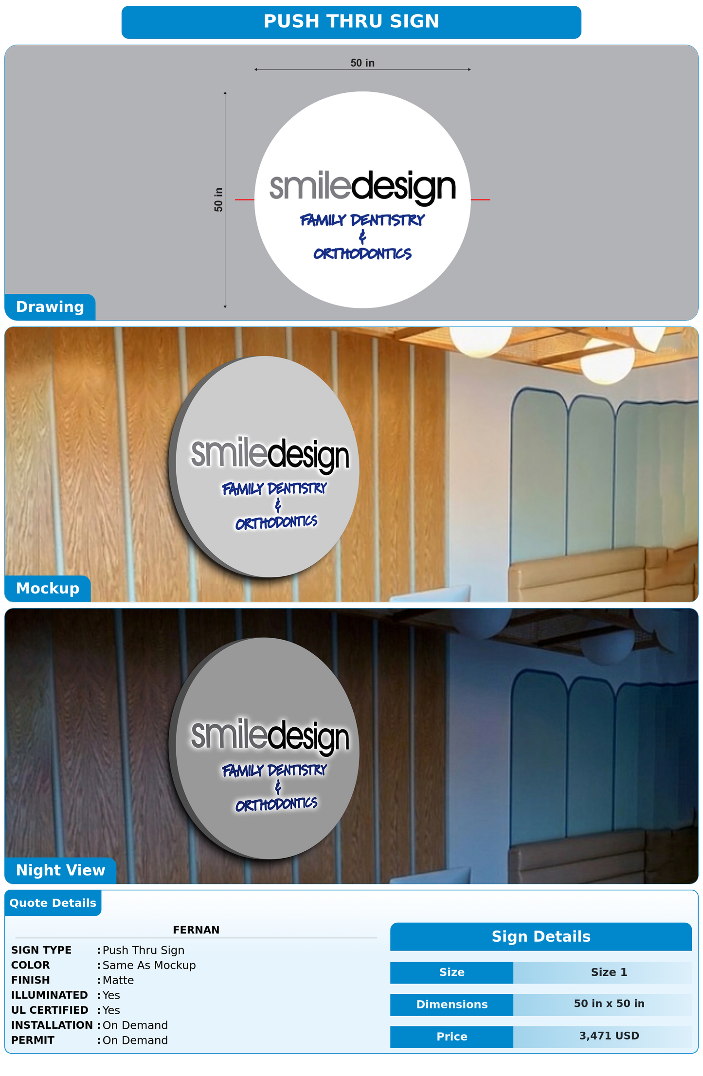 CUSTOM MOCKUP SIGN FOR Fernan
