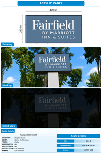 CUSTOM MOCKUP SIGN FOR Marileen Becerra
