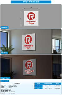 CUSTOM MOCKUP SIGN FOR Michael P