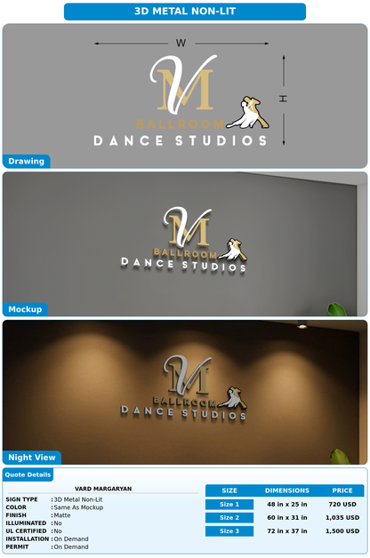 CUSTOM MOCKUP SIGN FOR VARD MARGARYAN