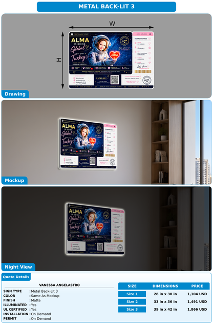 CUSTOM MOCKUP SIGN FOR Vanessa Angelastro