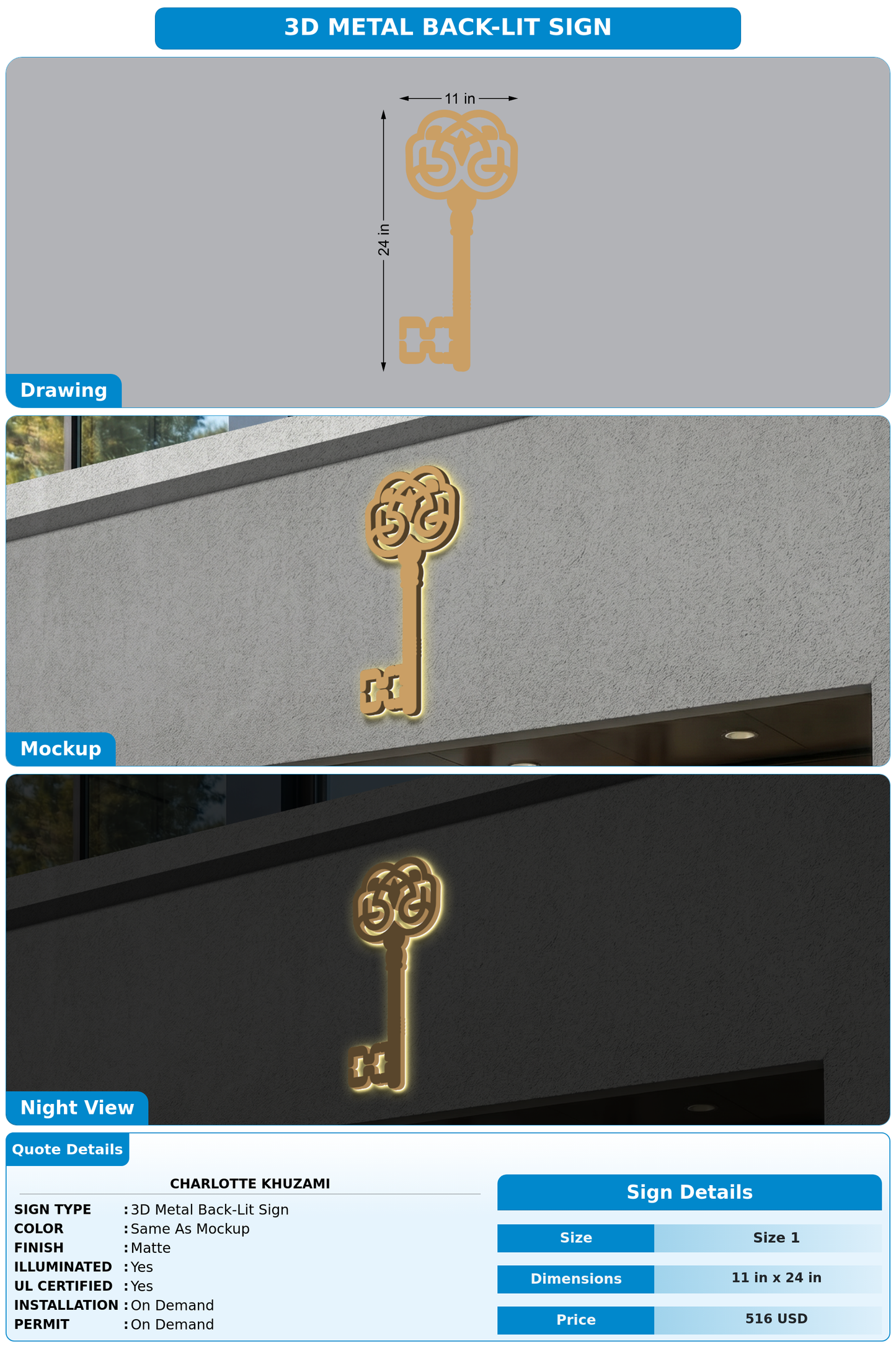 CUSTOM MOCKUP SIGN FOR Charlotte Khuzami