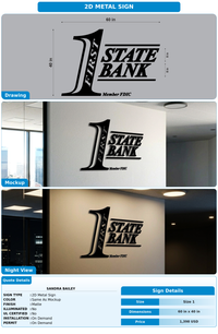 CUSTOM MOCKUP SIGN FOR Sandra Bailey