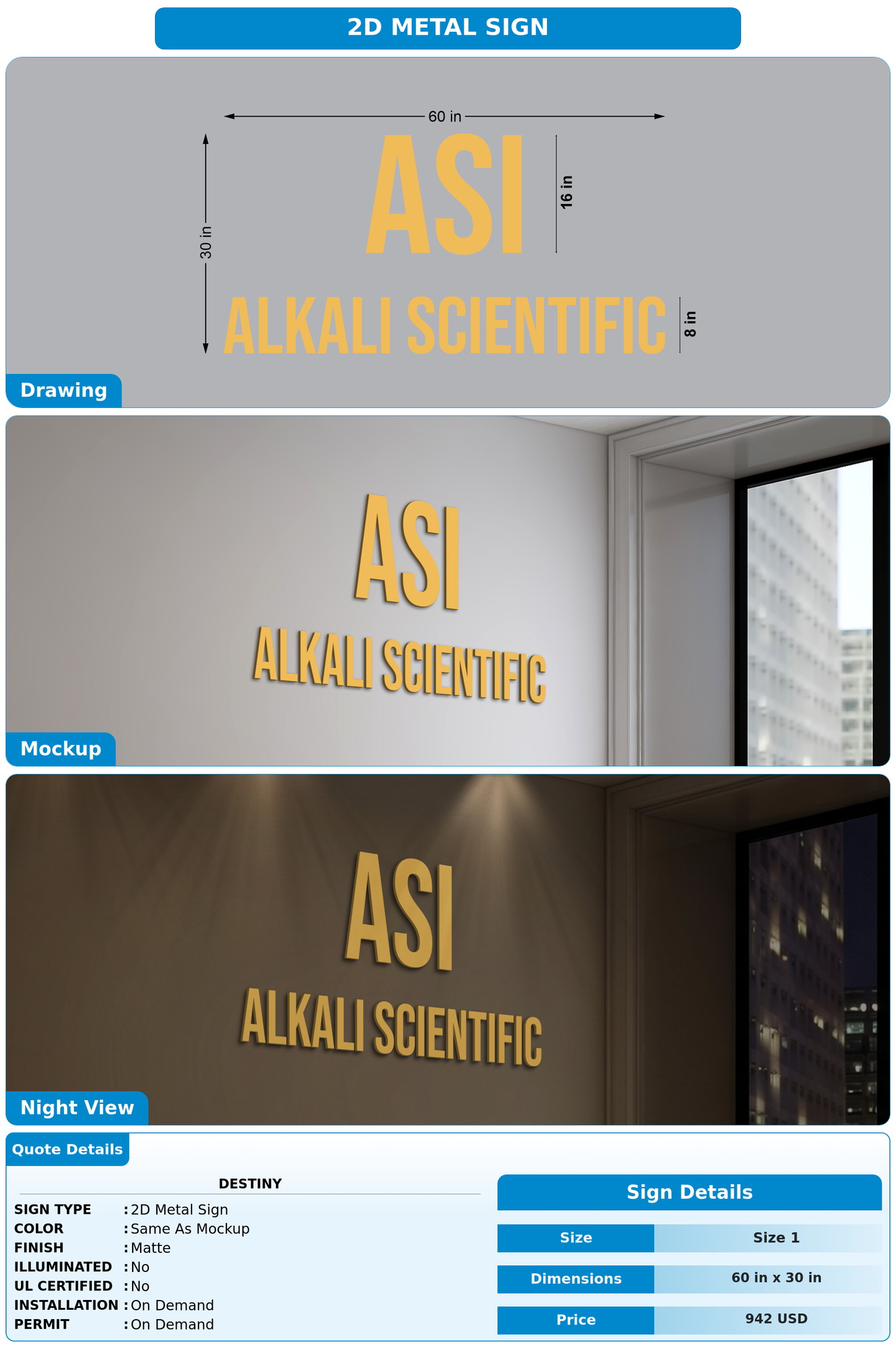 CUSTOM MOCKUP SIGN FOR Destiny