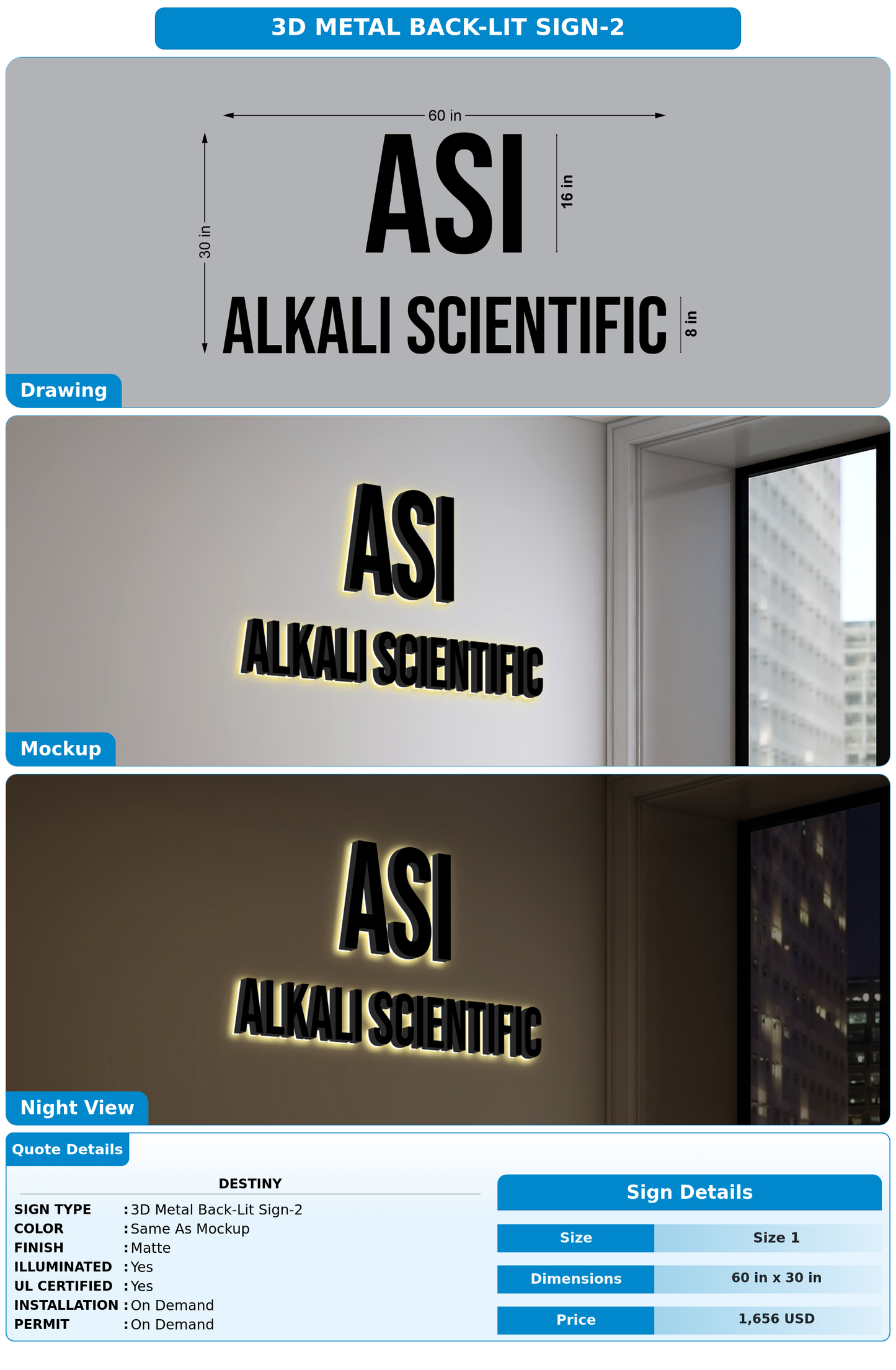 CUSTOM MOCKUP SIGN FOR Destiny