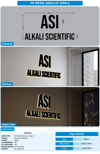 CUSTOM MOCKUP SIGN FOR Destiny