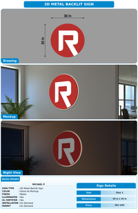 CUSTOM MOCKUP SIGN FOR Michael P