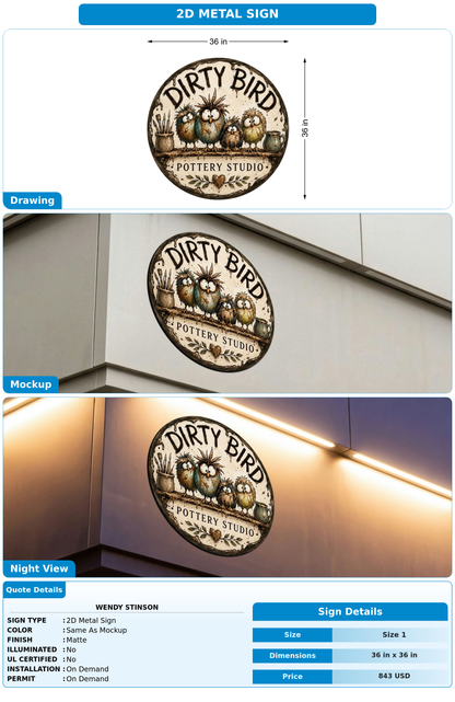 CUSTOM MOCKUP SIGN FOR Wendy Stinson