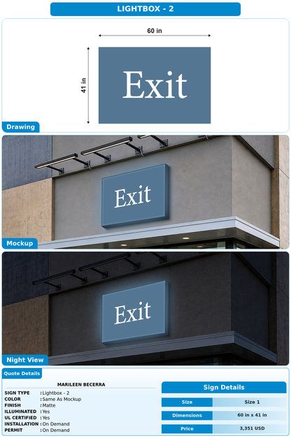 CUSTOM MOCKUP SIGN FOR Marileen Becerra