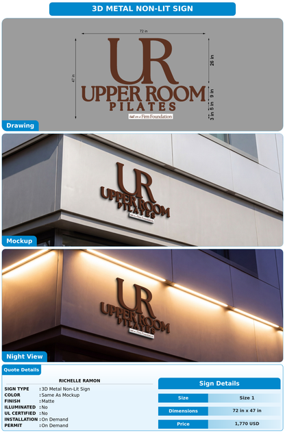 CUSTOM MOCKUP SIGN FOR Richelle Ramon