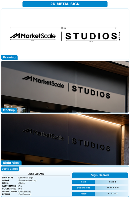 CUSTOM MOCKUP SIGN FOR Alex LeBlanc