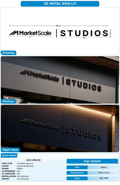 CUSTOM MOCKUP SIGN FOR Alex LeBlanc