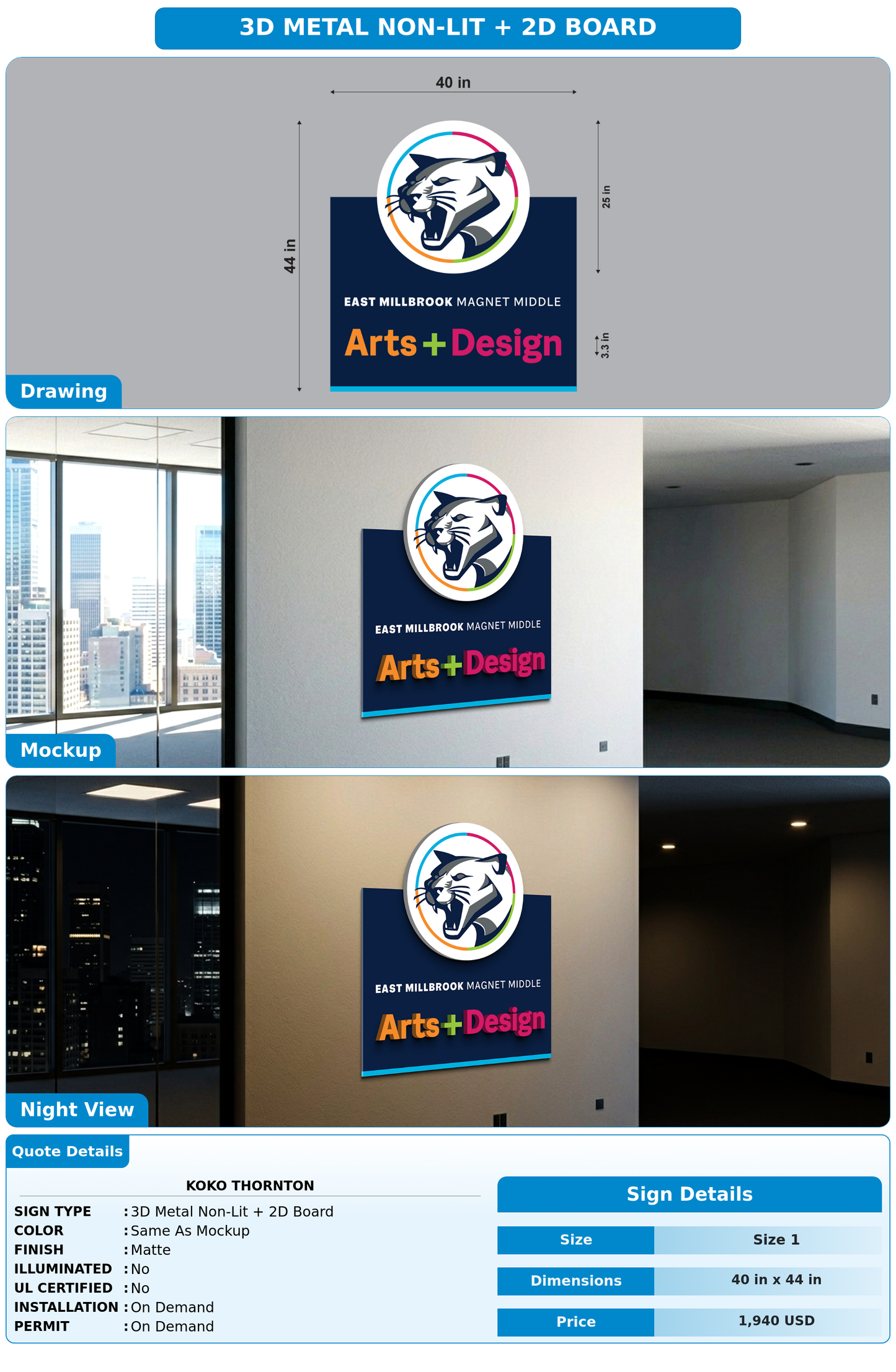 CUSTOM MOCKUP SIGN FOR KoKo Thornton