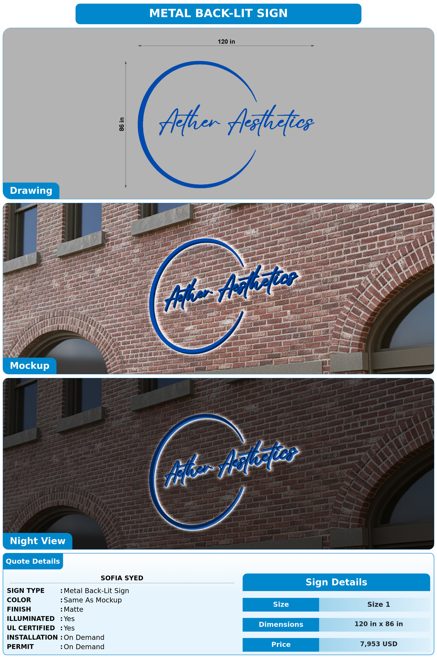 CUSTOM MOCKUP SIGN FOR Sofia Syed