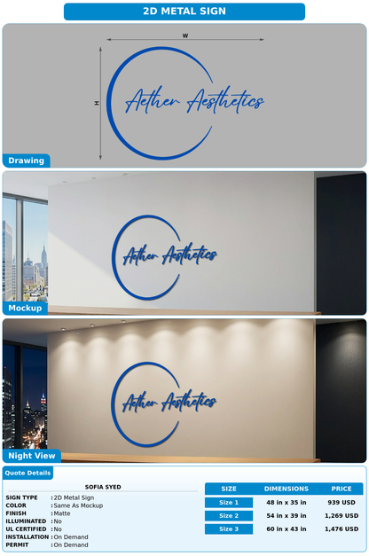 CUSTOM MOCKUP SIGN FOR Sofia Syed