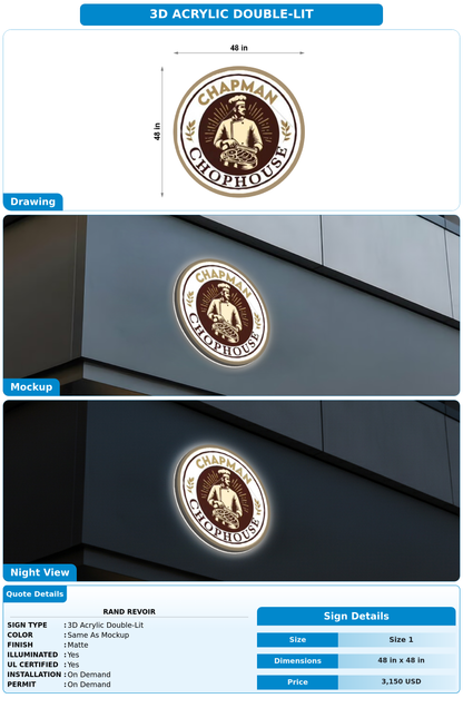CUSTOM MOCKUP SIGN FOR Rand Revoir