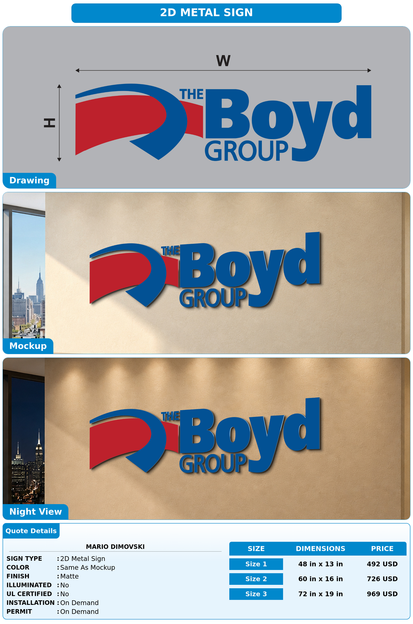 CUSTOM MOCKUP SIGN FOR Mario Dimovski