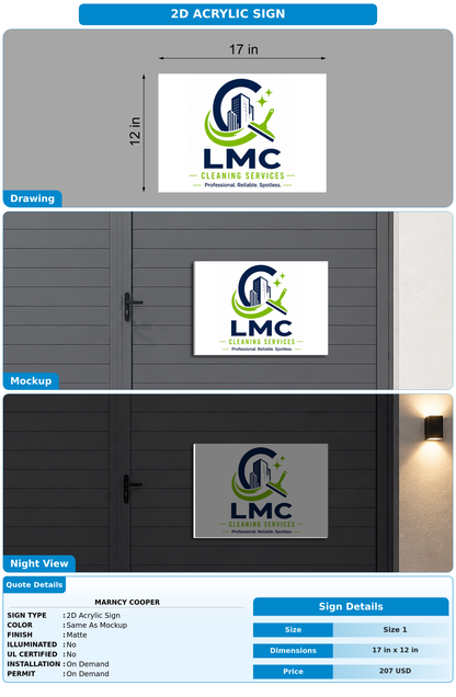 CUSTOM MOCKUP SIGN FOR Marncy Cooper