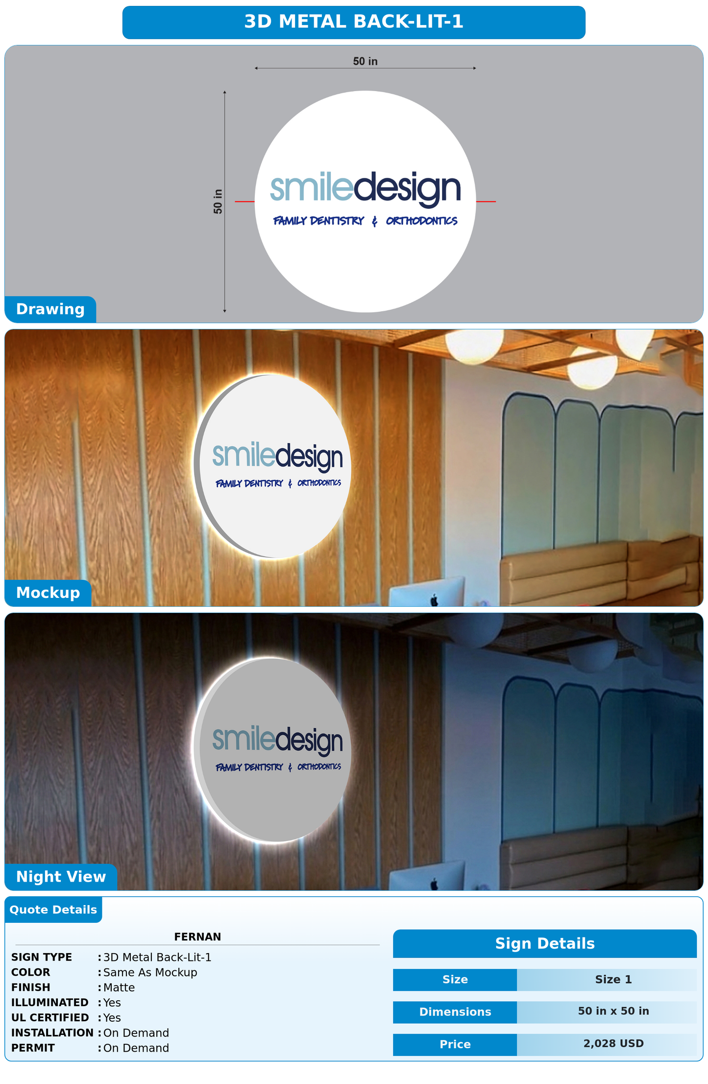 CUSTOM MOCKUP SIGN FOR Fernan
