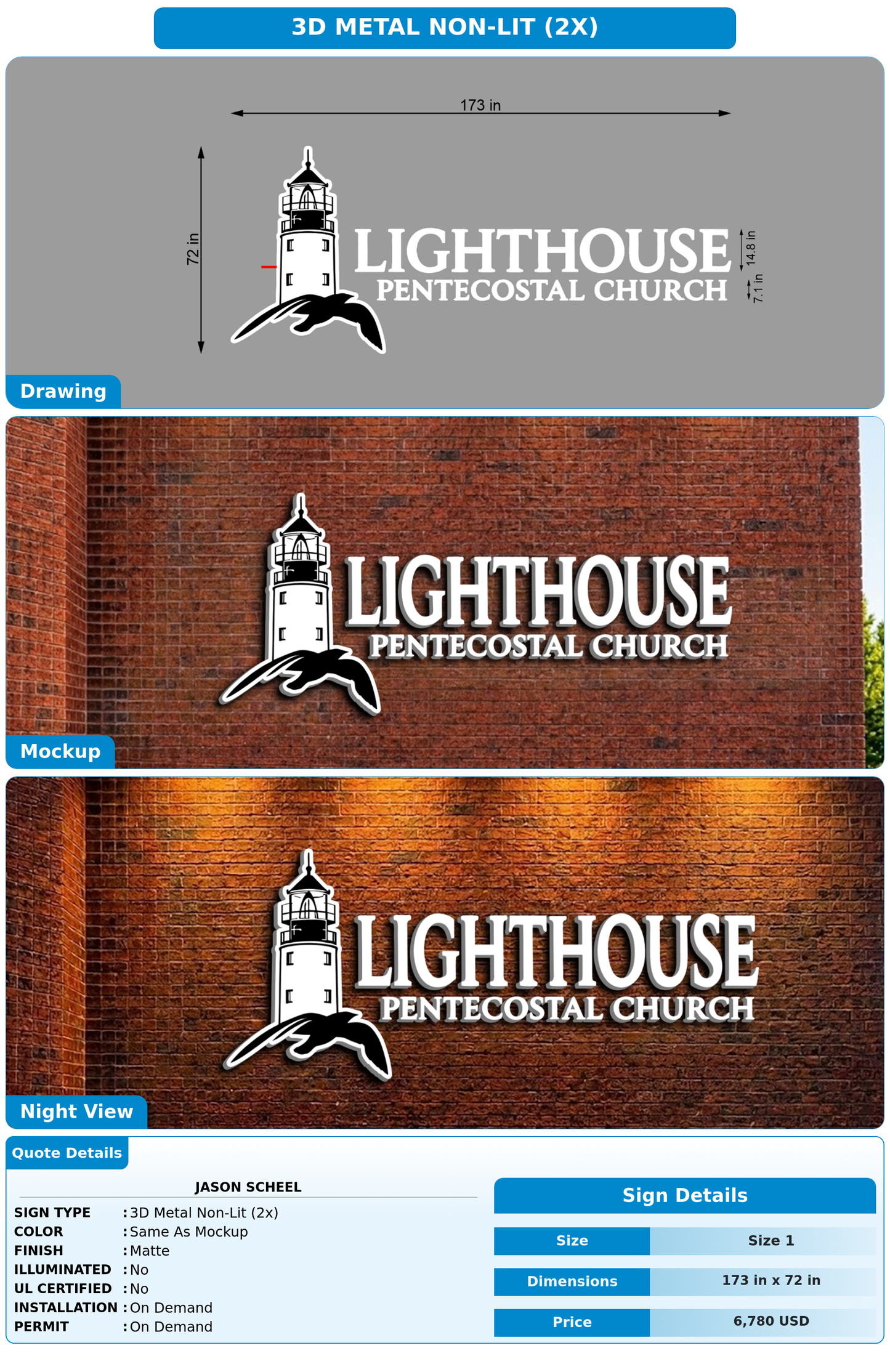 CUSTOM MOCKUP SIGN FOR Jason Scheel