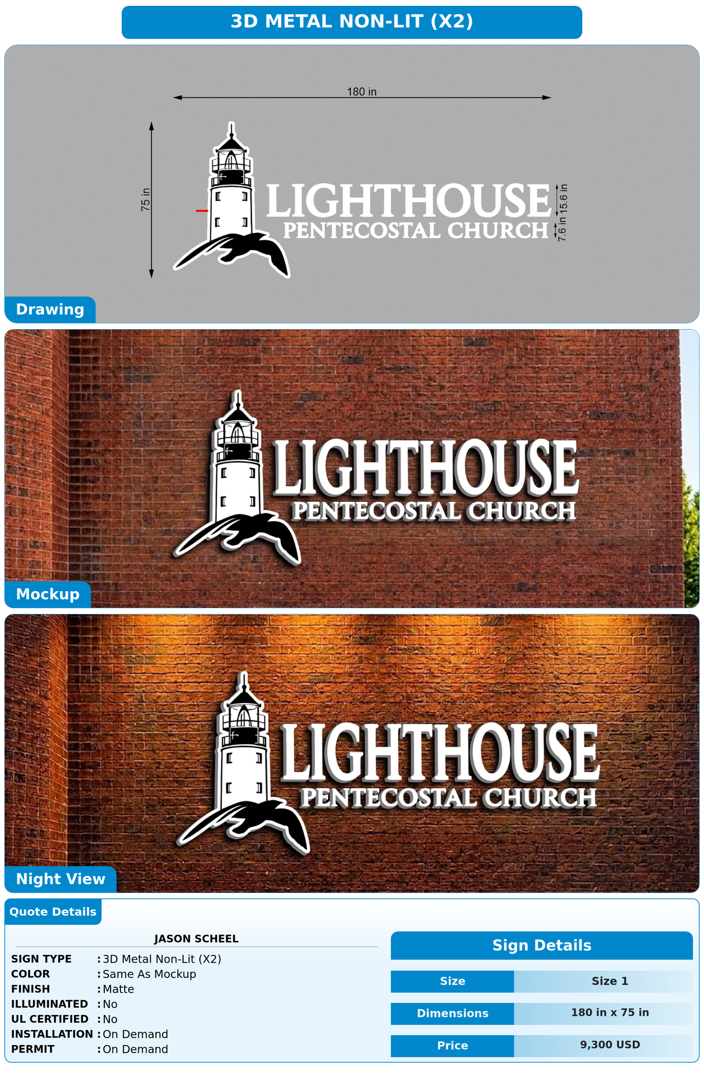 CUSTOM MOCKUP SIGN FOR Jason Scheel