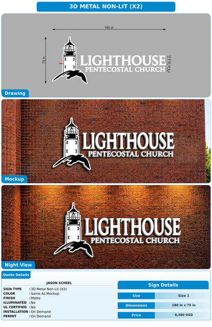 CUSTOM MOCKUP SIGN FOR Jason Scheel