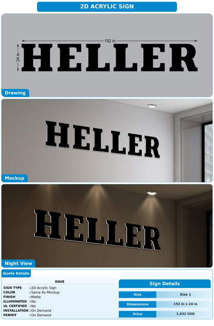 CUSTOM MOCKUP SIGN FOR Dave