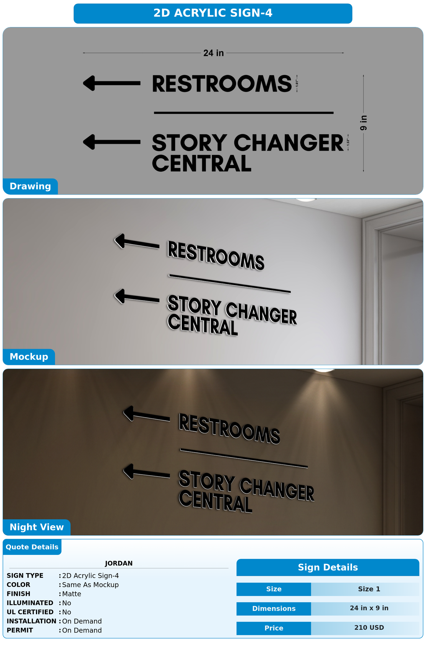 CUSTOM MOCKUP SIGN FOR JORDAN
