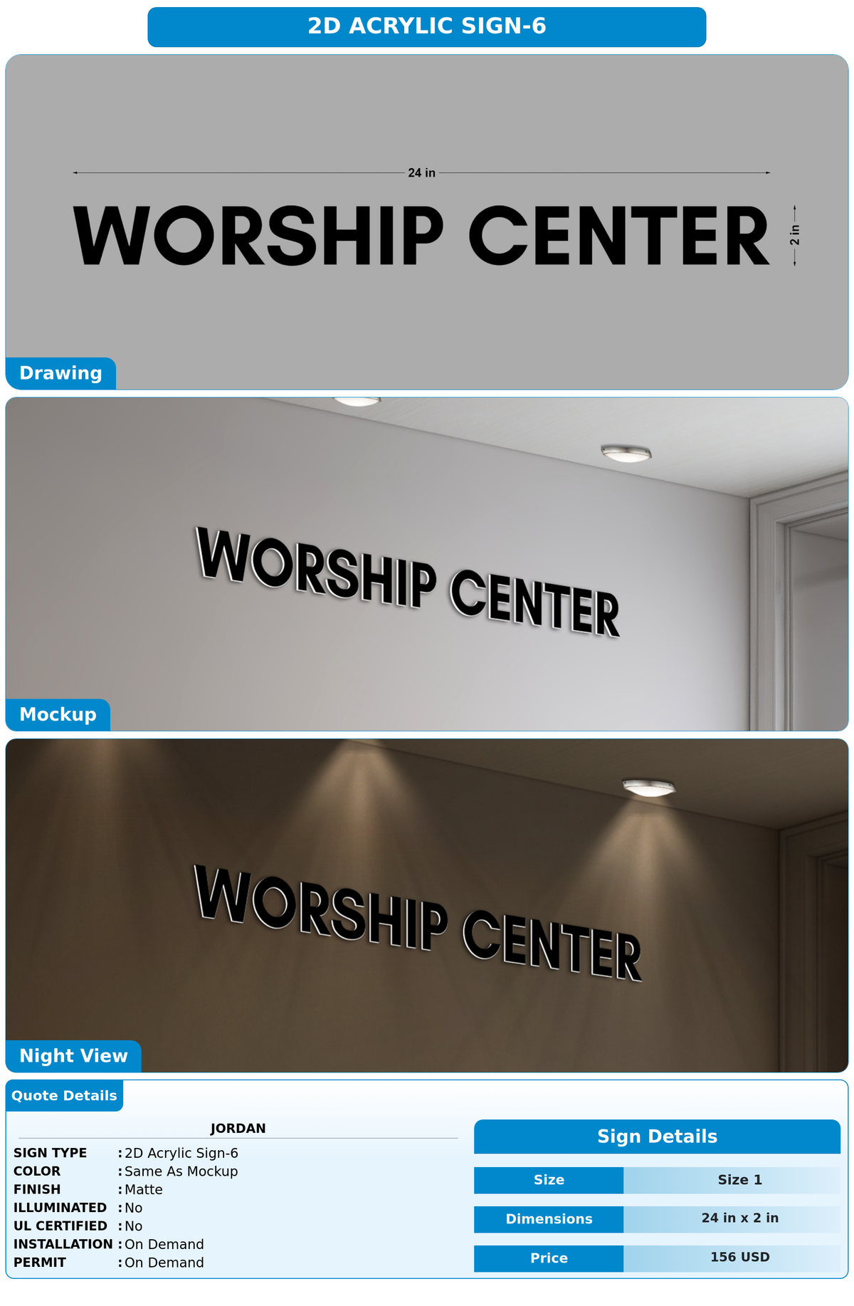 CUSTOM MOCKUP SIGN FOR JORDAN