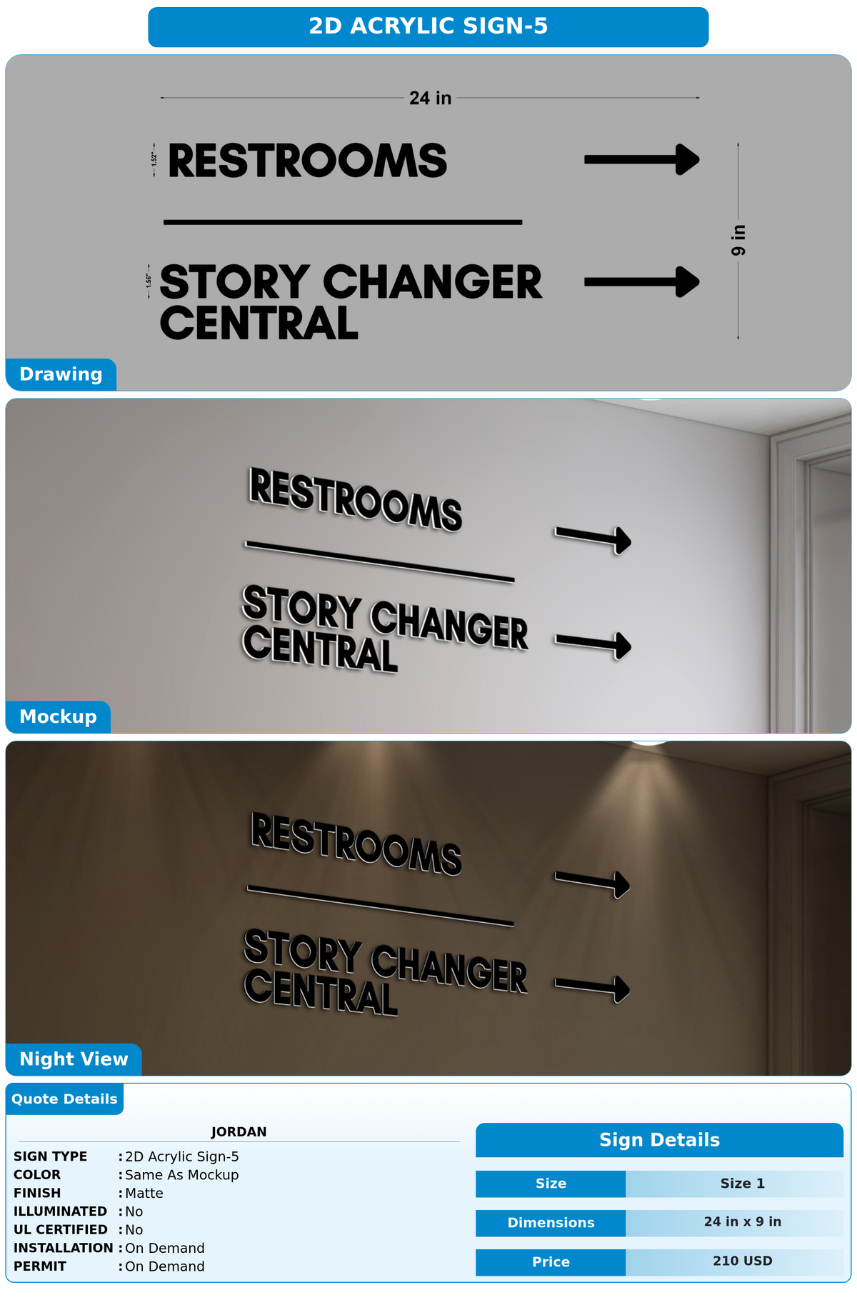 CUSTOM MOCKUP SIGN FOR JORDAN