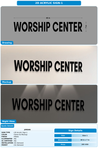 CUSTOM MOCKUP SIGN FOR JORDAN