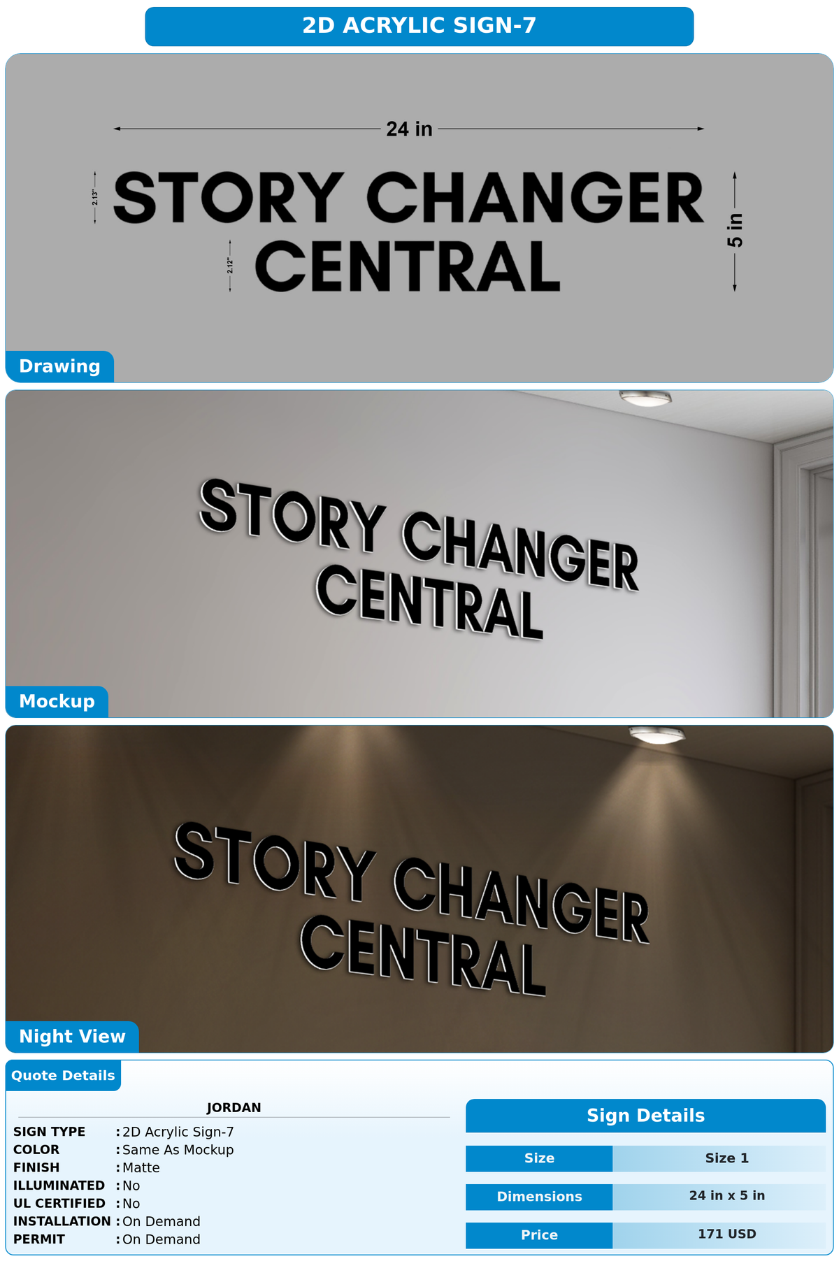 CUSTOM MOCKUP SIGN FOR JORDAN