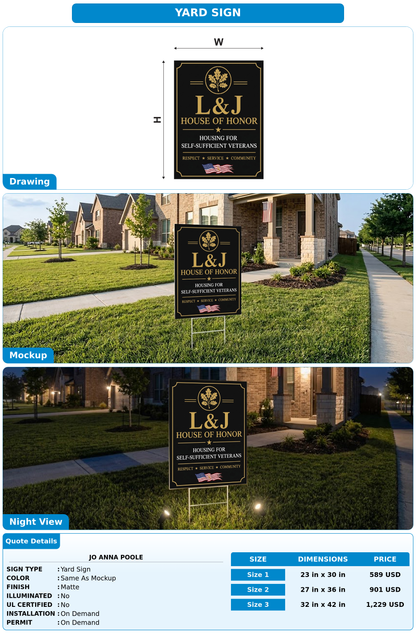 CUSTOM MOCKUP SIGN FOR Jo Anna Poole