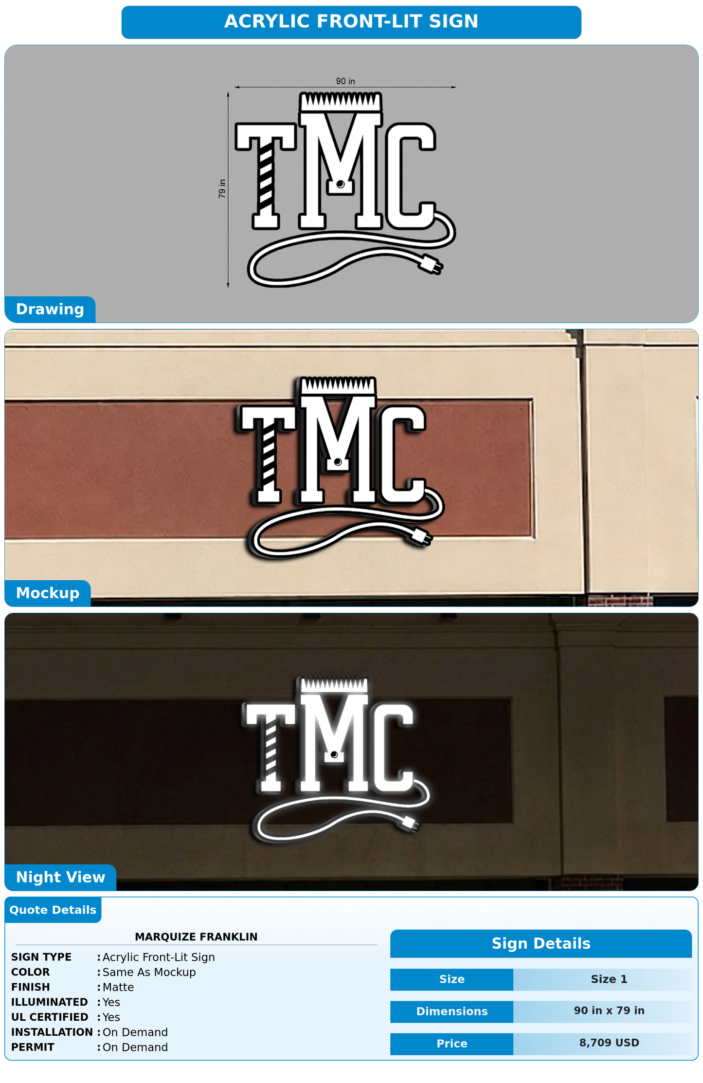 CUSTOM MOCKUP SIGN FOR Marquize Franklin
