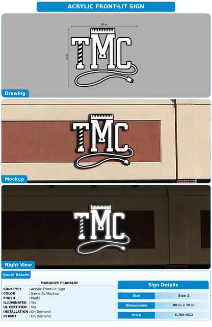 CUSTOM MOCKUP SIGN FOR Marquize Franklin