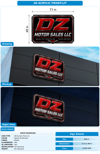 CUSTOM MOCKUP SIGN FOR David Rodriguez