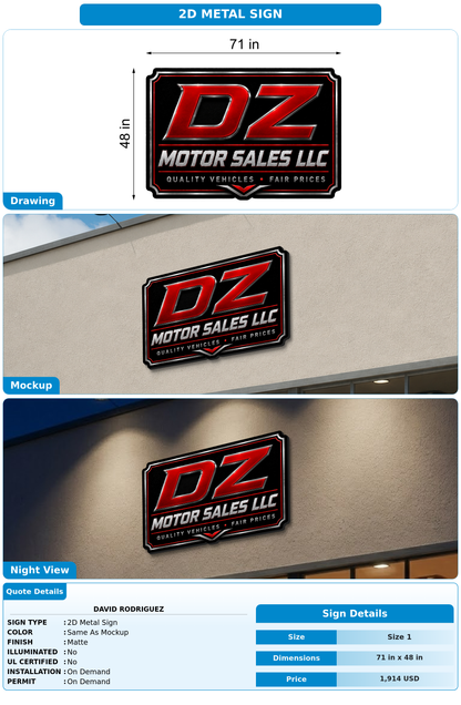 CUSTOM MOCKUP SIGN FOR David Rodriguez