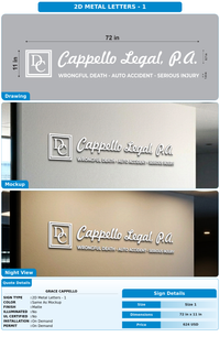 CUSTOM MOCKUP SIGN FOR Grace Cappello
