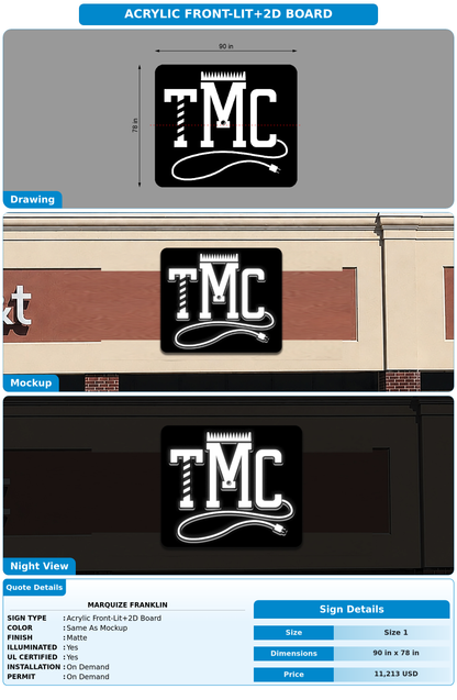 CUSTOM MOCKUP SIGN FOR Marquize Franklin