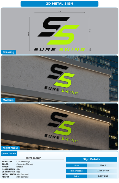 CUSTOM MOCKUP SIGN FOR Brett Gilbert
