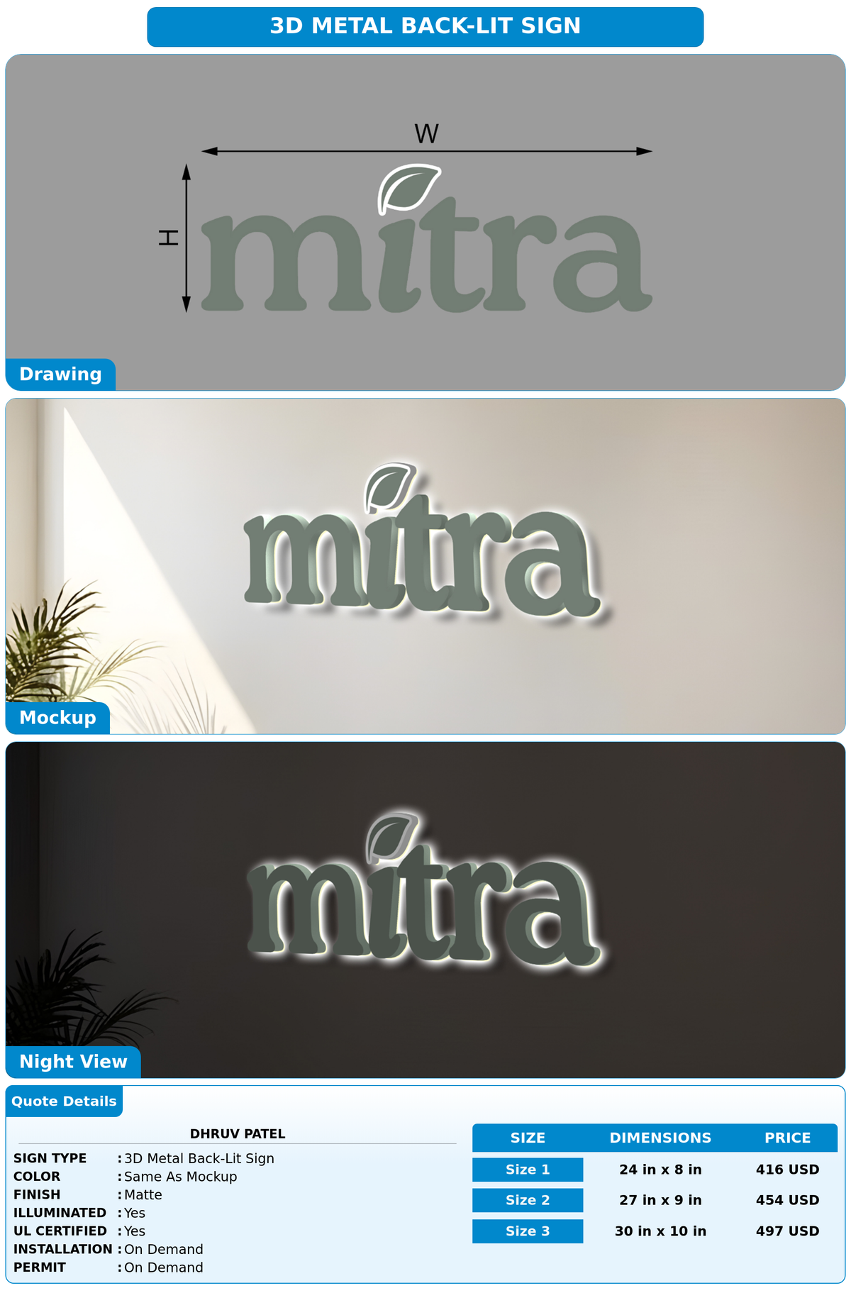 CUSTOM MOCKUP SIGN FOR DHRUV PATEL