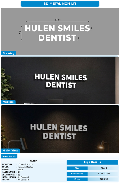CUSTOM MOCKUP SIGN FOR Kartik