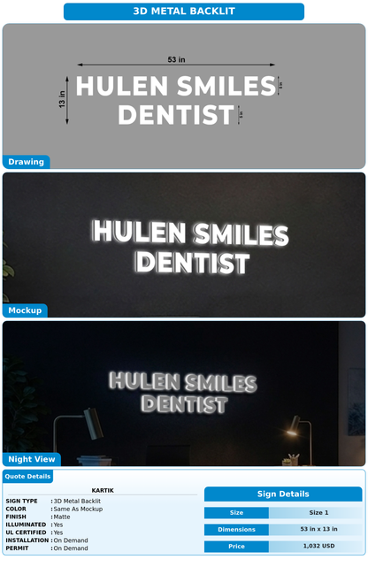 CUSTOM MOCKUP SIGN FOR Kartik