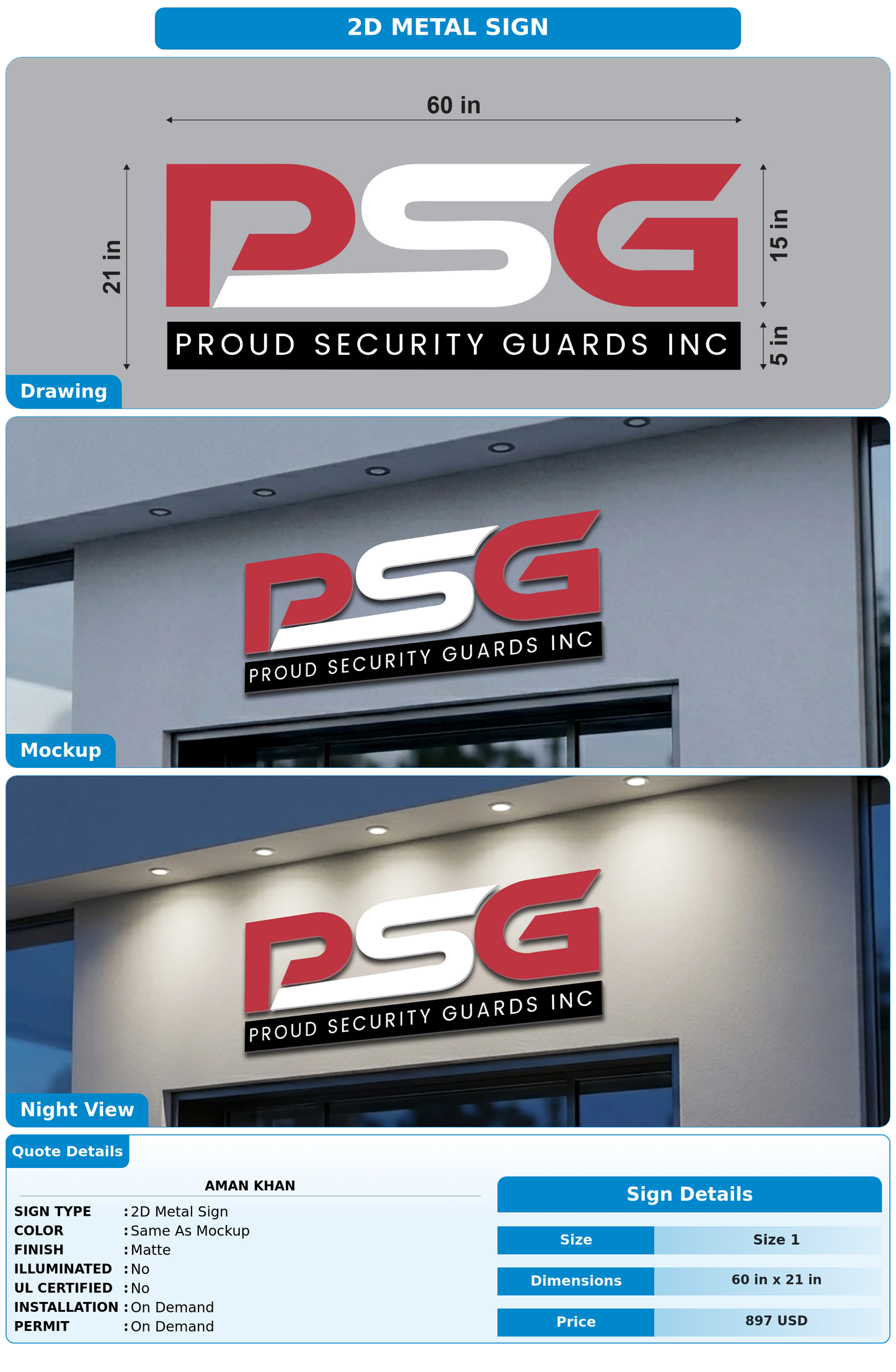 CUSTOM MOCKUP SIGN FOR Aman Khan