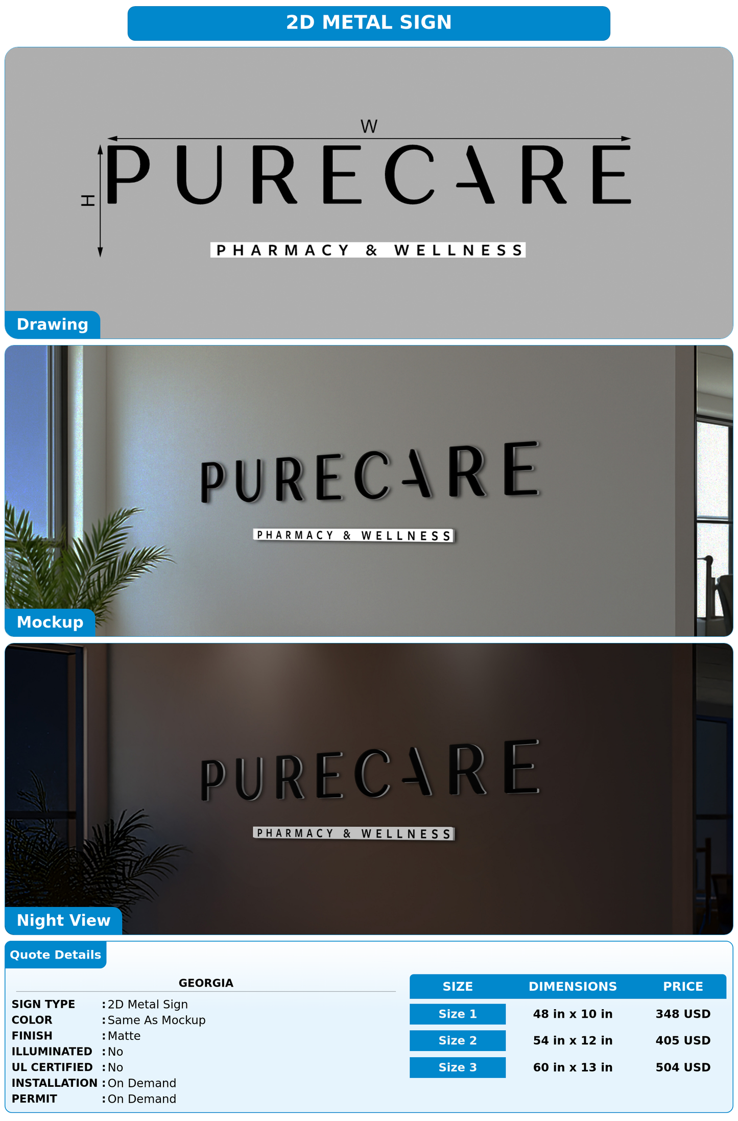 CUSTOM MOCKUP SIGN FOR georgia